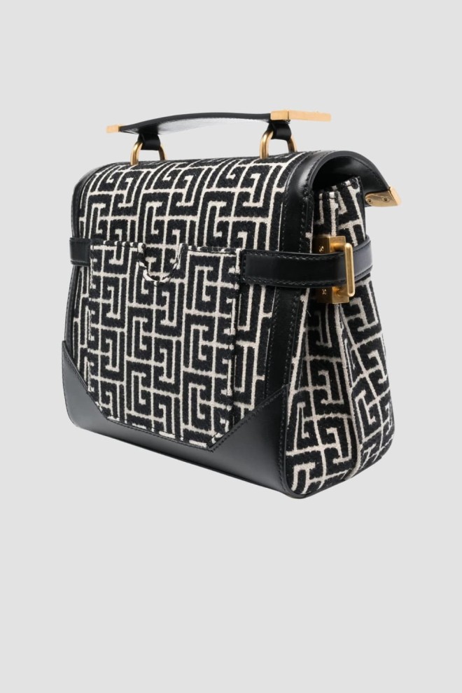 BALMAIN Czarny kuferek damski Classic Handle Bag M