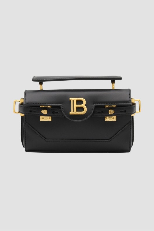 BALMAIN Czarna skórzana...