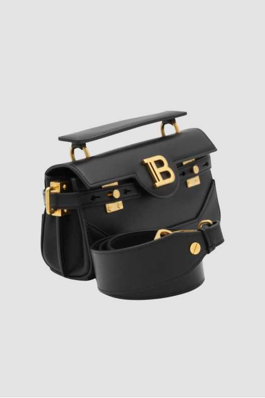 BALMAIN Czarna skórzana...