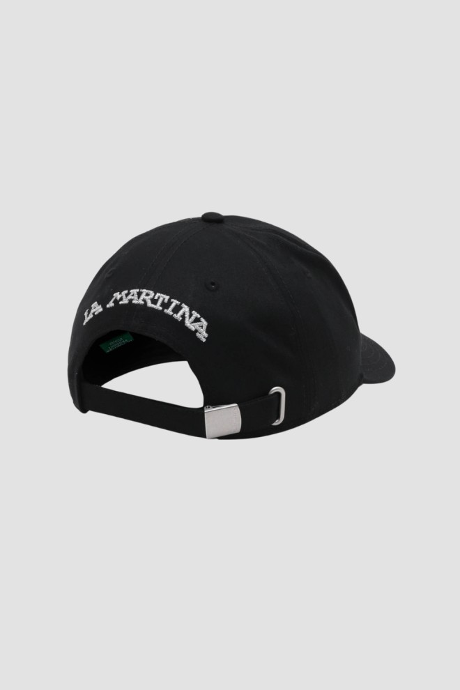 LA MARTINA Black baseball cap