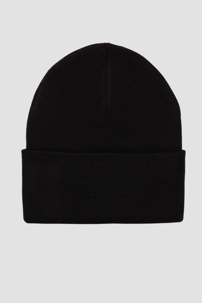 LA MARTINA Black beanie hat