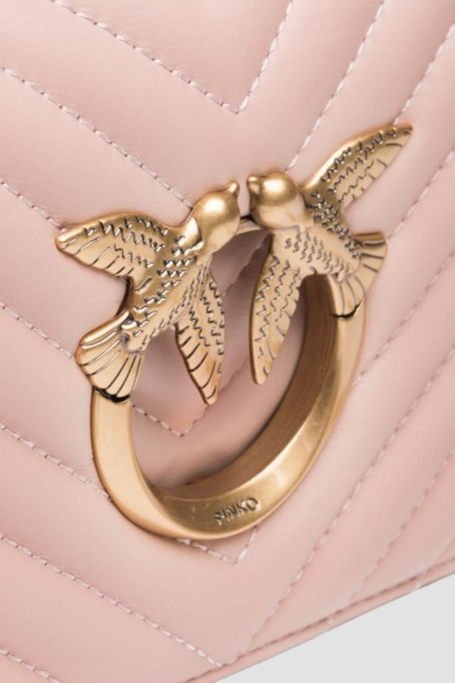 Міні-сумочка з овечої наппа PINKO Pink Love Click