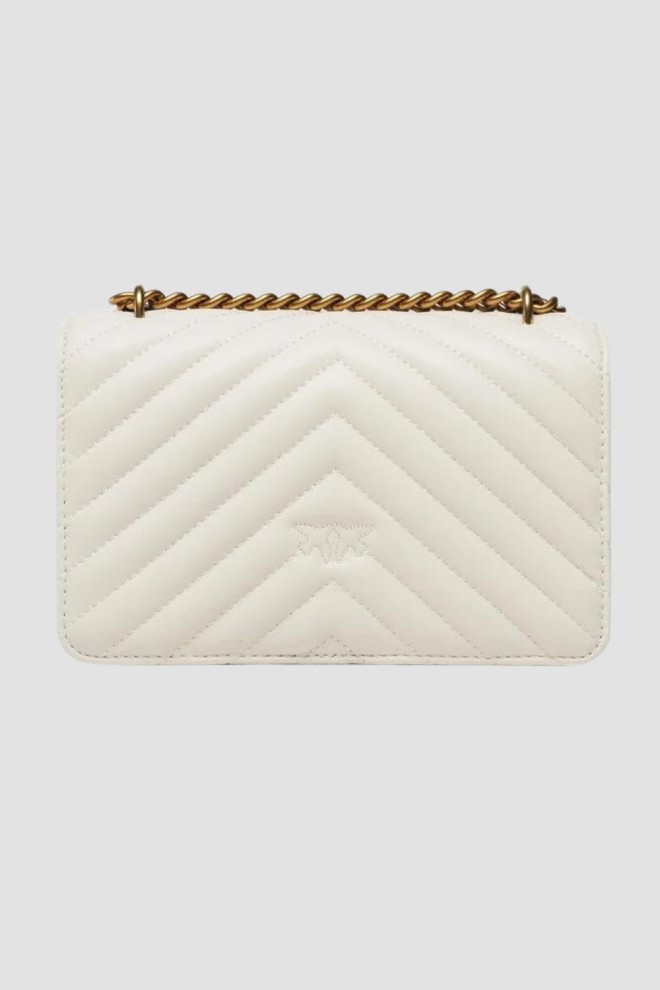 Сумочка з овечої наппа PINKO White Love One Mini DC DC Sheep Nappa