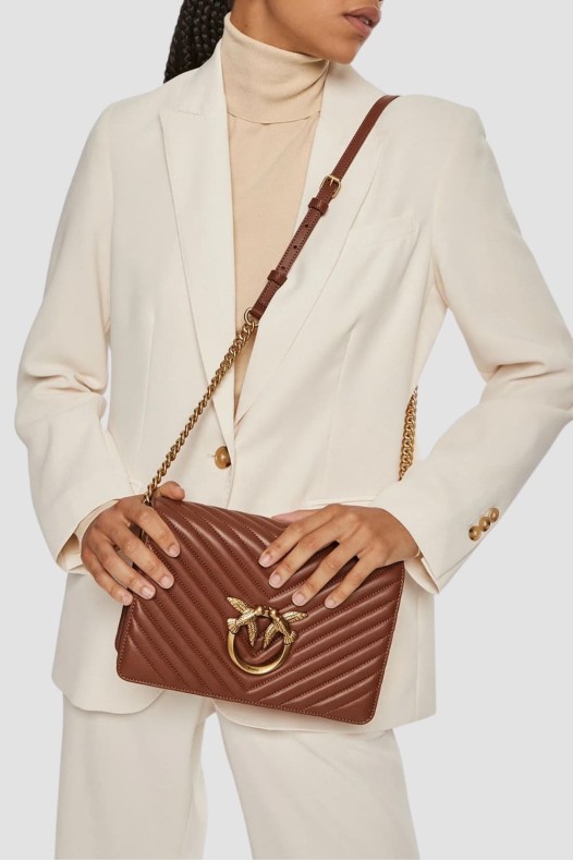 PINKO Brązowa torebka Love...