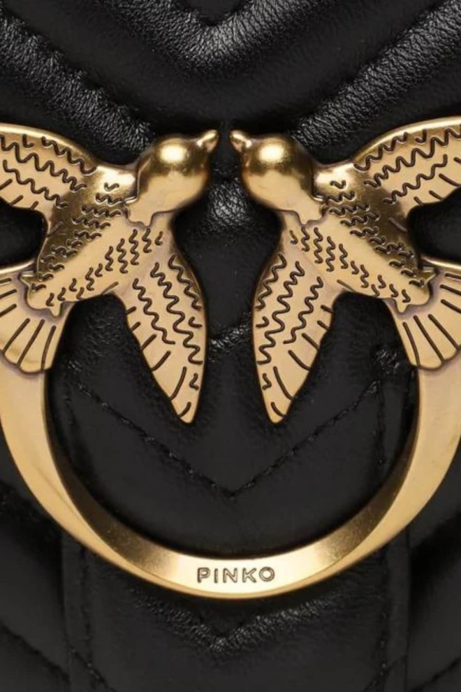 PINKO Black Love Lady Puff Classic CL Handbag