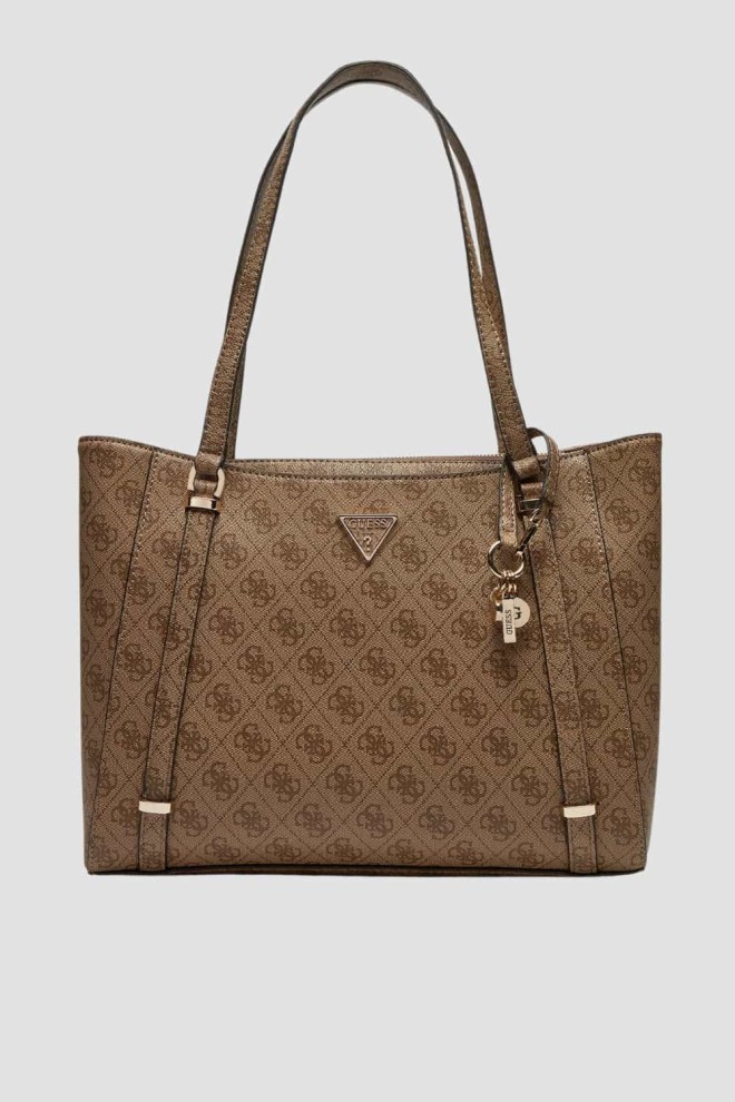 GUESS Beżowa torebka Eco Erica Elite Tote