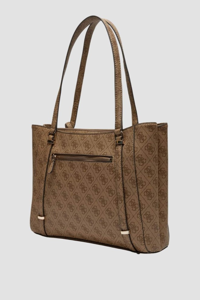 GUESS Beżowa torebka Eco Erica Elite Tote