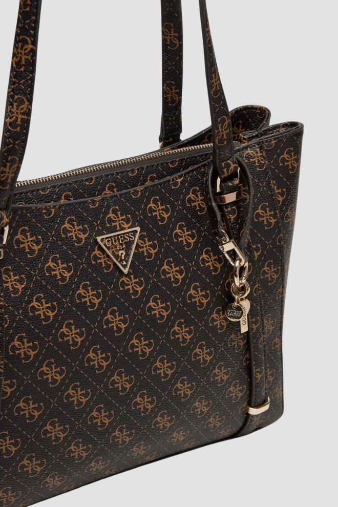 GUESS Brązowa torebka Eco Erica Elite Tote