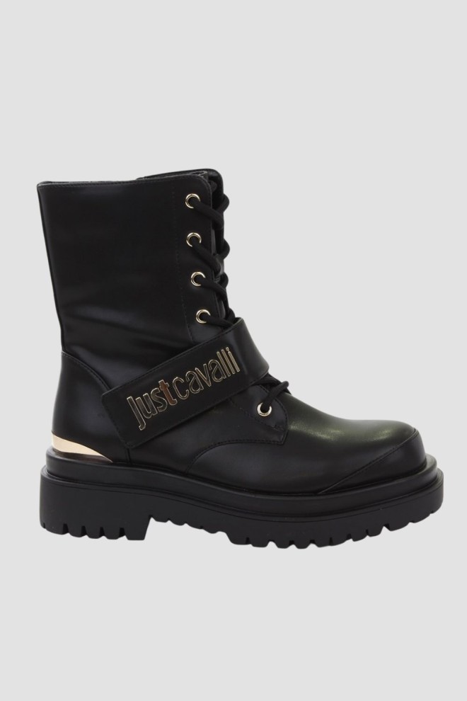 JUST CAVALLI Black women's FONDO BOURNE boots