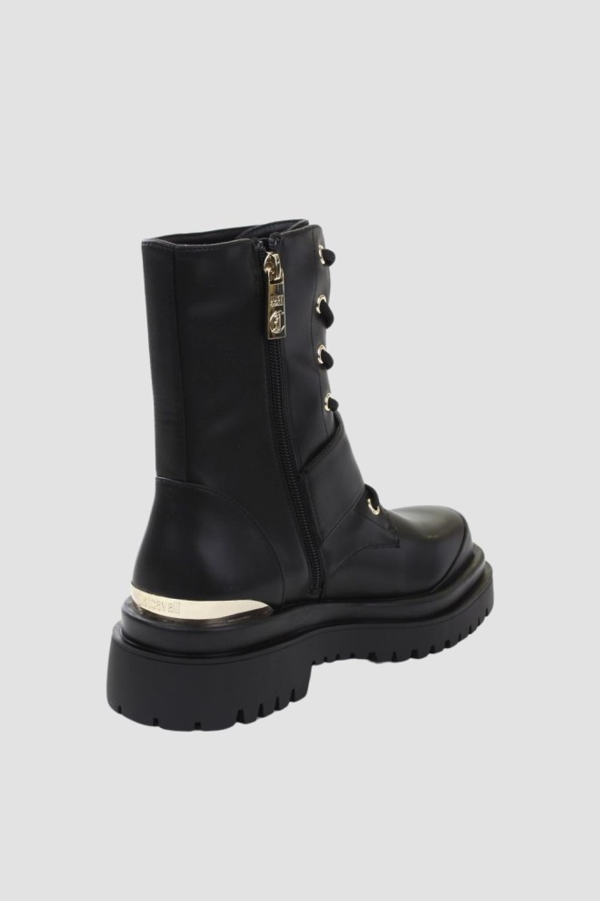 JUST CAVALLI Black women's FONDO BOURNE boots