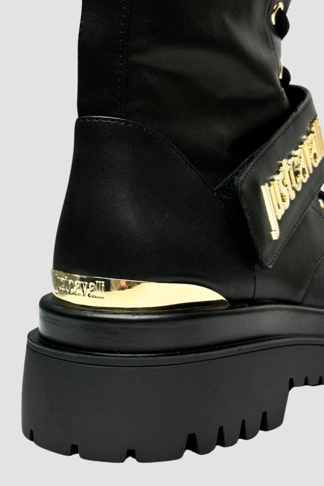 JUST CAVALLI Black women's FONDO BOURNE boots