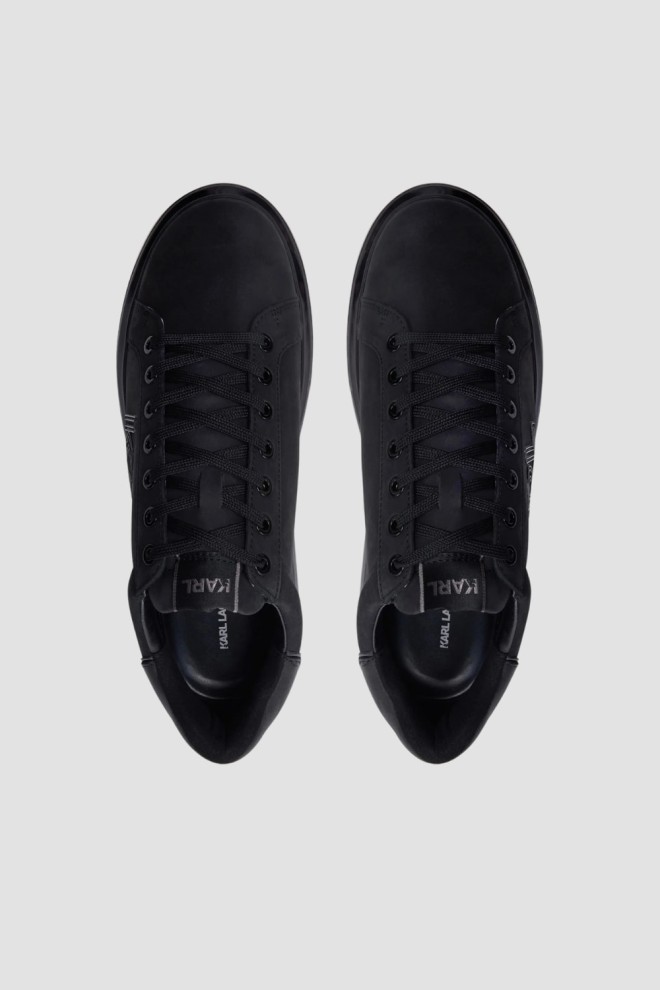 KARL LAGERFELD Black KAPRI KUSHION Deco Line Lo Lace sneakers