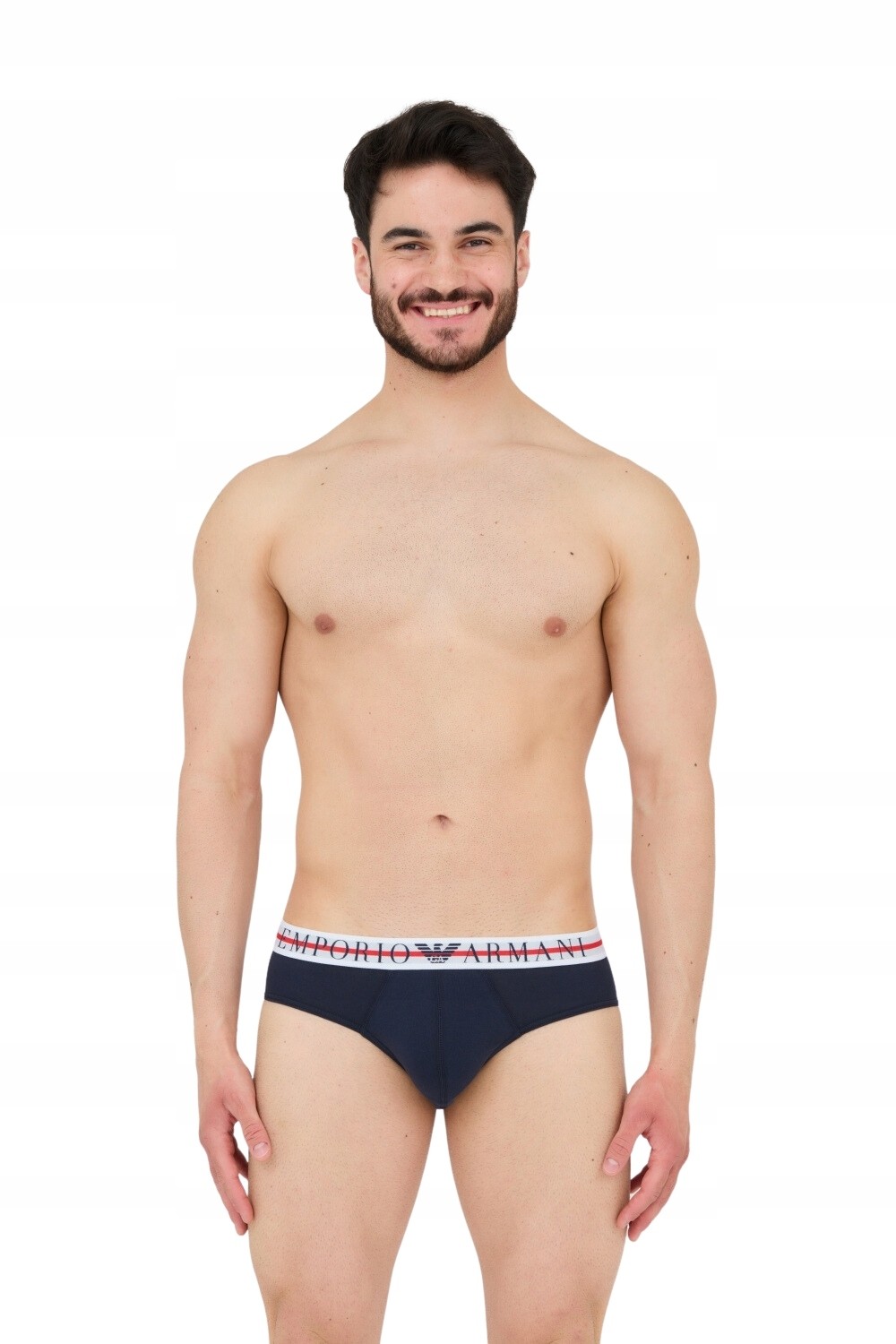 EMPORIO ARMANI Slipy granatowe 3-pack