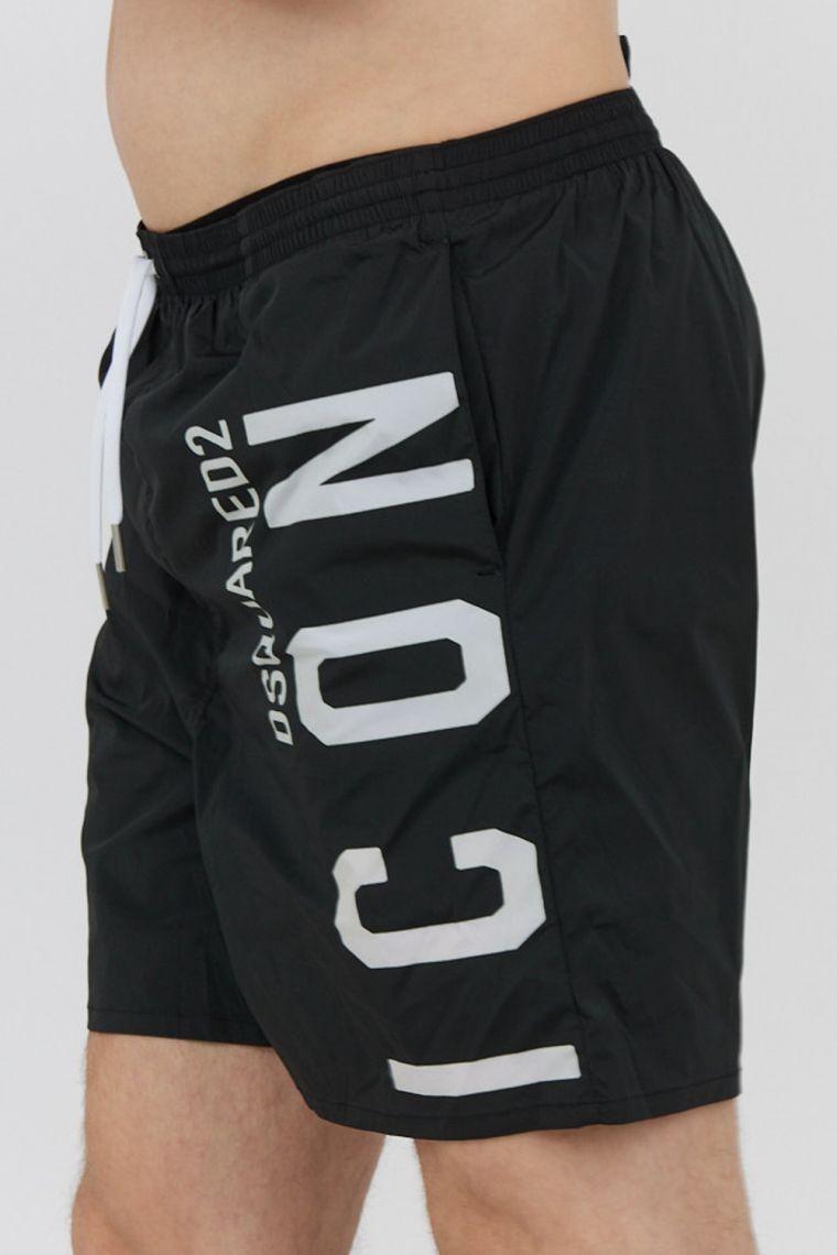 DSQUARED2 Beachwear czarne szorty kąpielowe icon