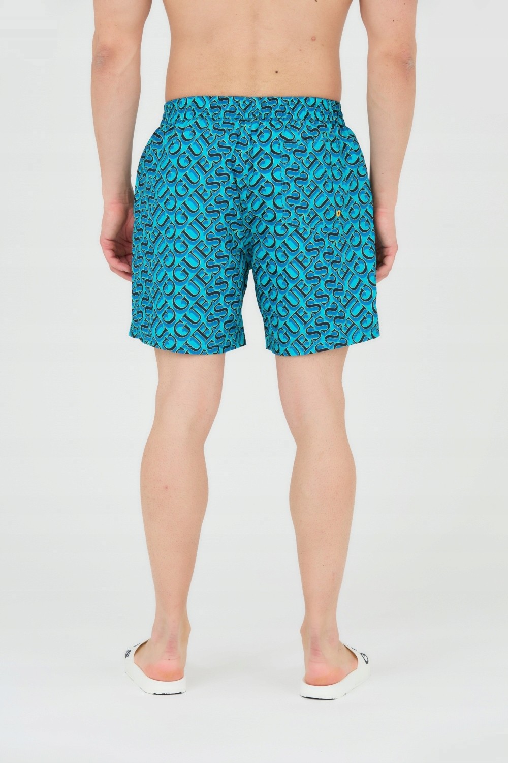 GUESS Szorty kąpielowe niebiesko-granatowe