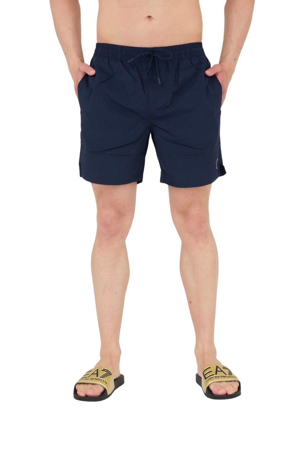 GUESS Szorty kąpielowe męskie granatowe