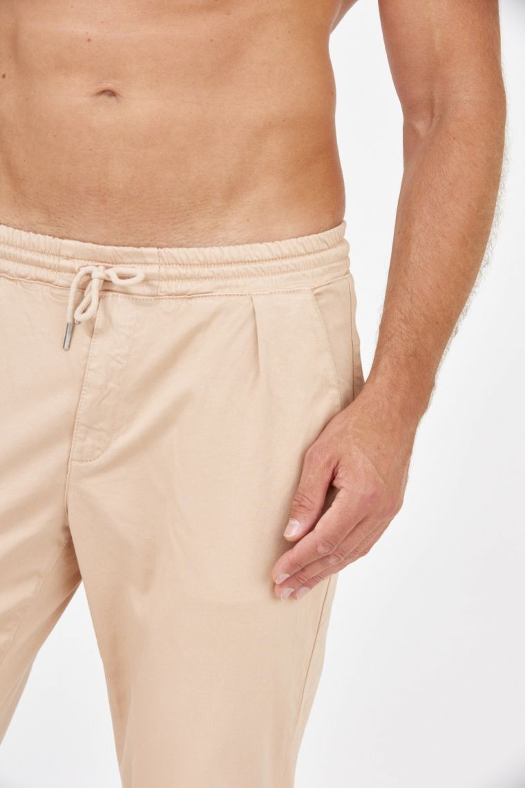 LA MARTINA Beżowe spodnie męskie