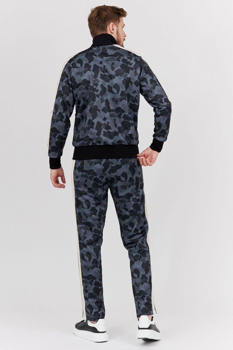 PALM ANGELS Szare spodnie męskie w moro