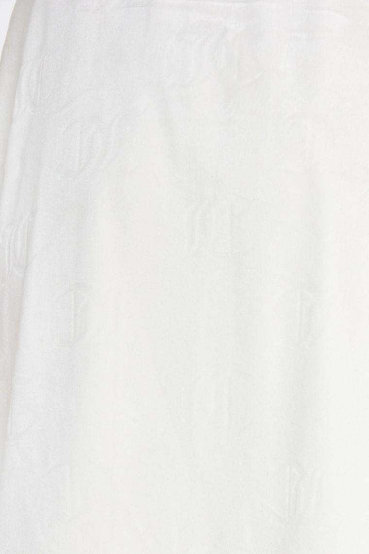 JUICY COUTURE Welurowy szlafrok w logo z kapturem