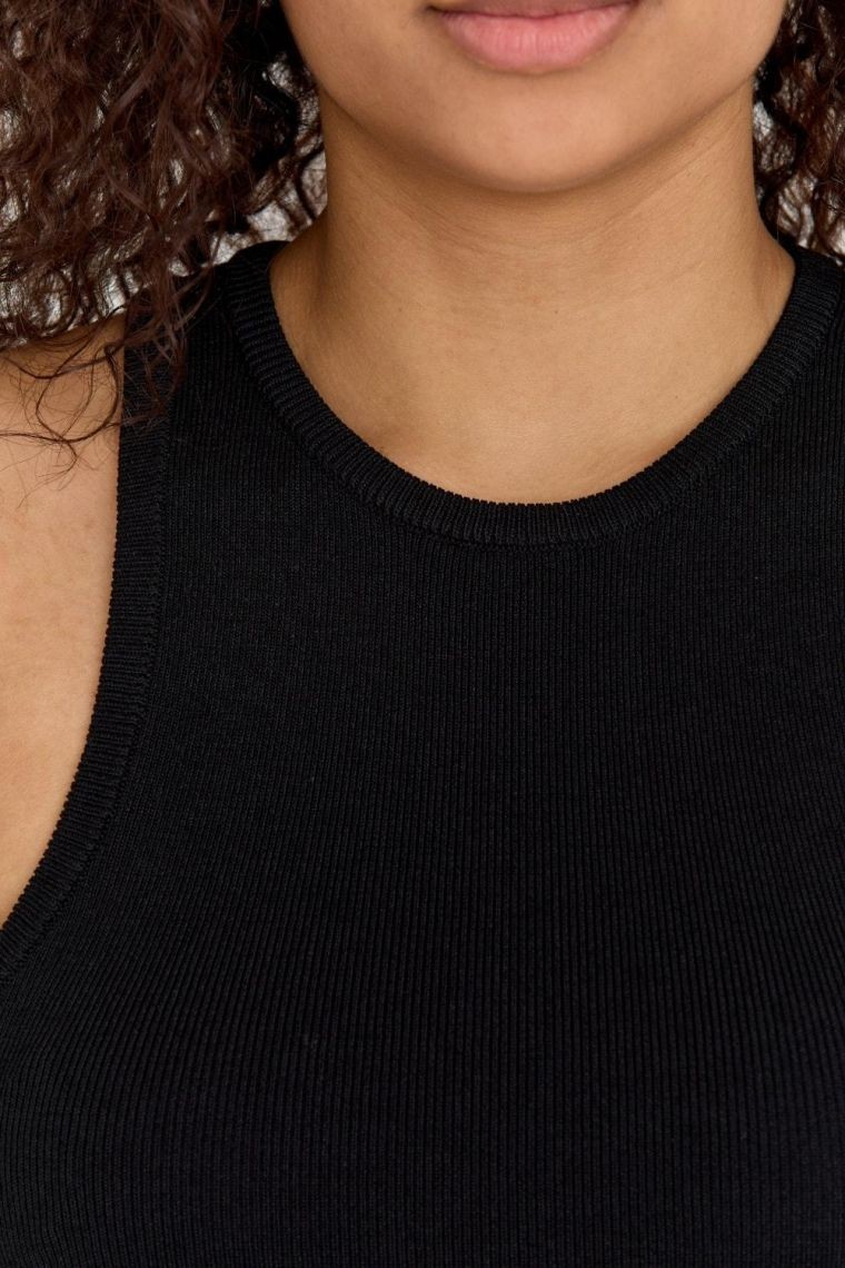 GUESS Czarna sukienka dzianinowa