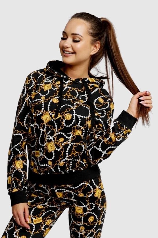Жіноче худі MOSCHINO із золотими ланцюгами
