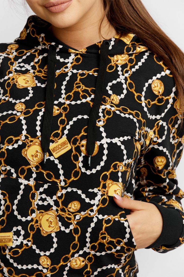Жіноче худі MOSCHINO із золотими ланцюгами