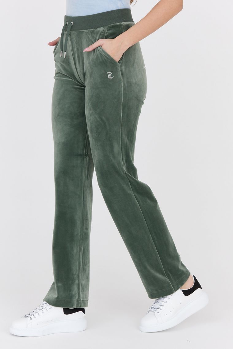 JUICY COUTURE velour green diamante bottoms sweatpants