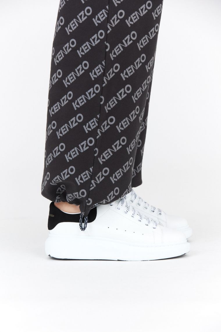 KENZO Czarne spodnie dresowe damskie w logo