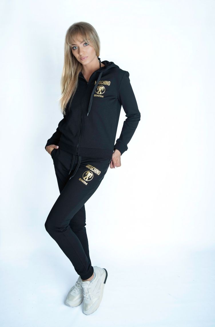 MOSCHINO SWIM Sweatpants, black, women's