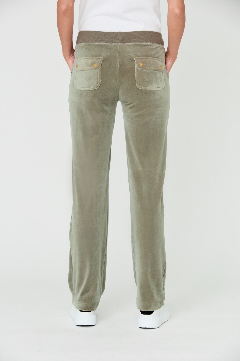 JUICY COUTURE Zielone spodnie Del Ray