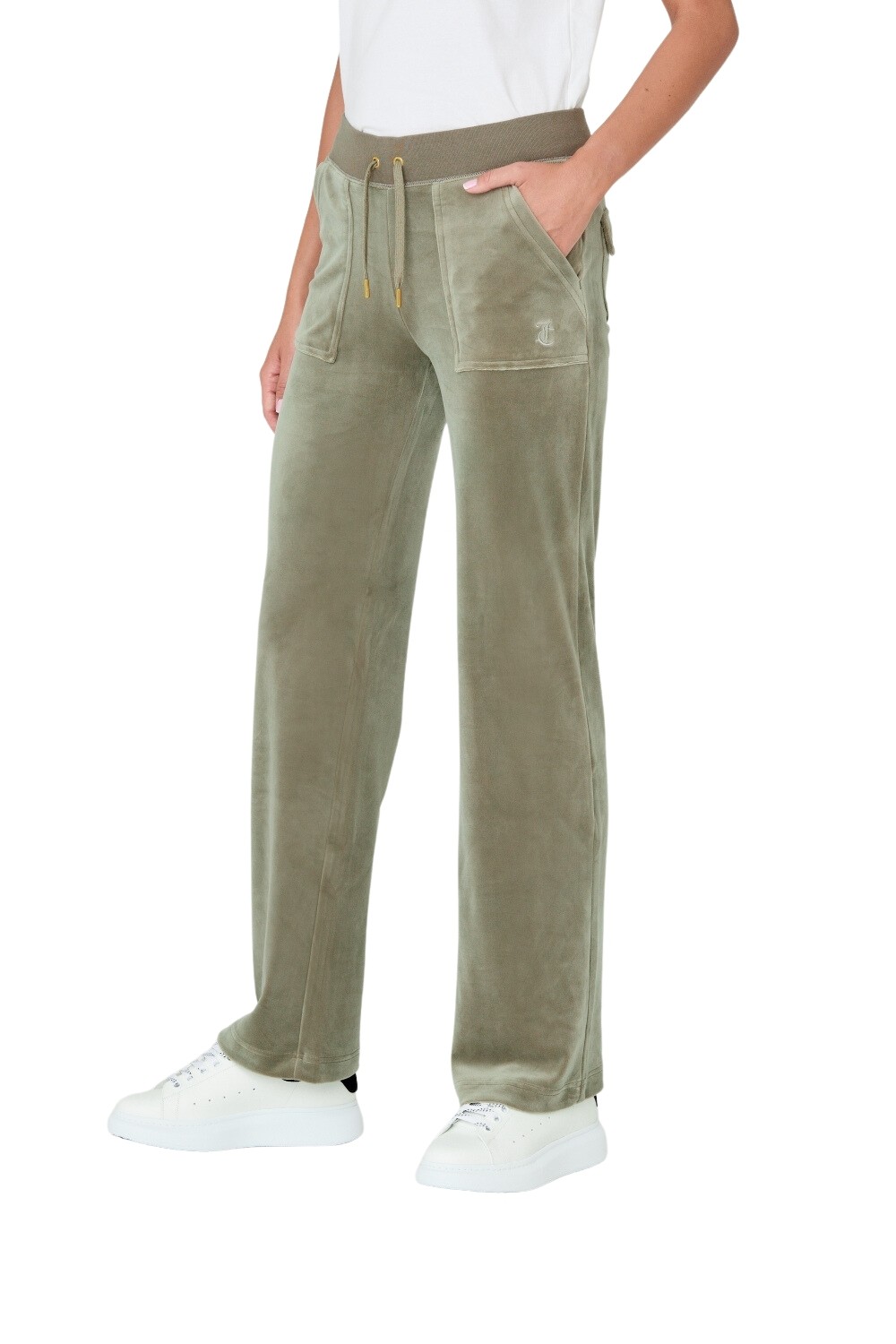 JUICY COUTURE Zielone spodnie Del Ray