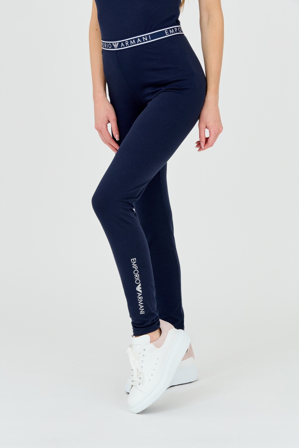 EMPORIO ARMANI Legginsy granatowe