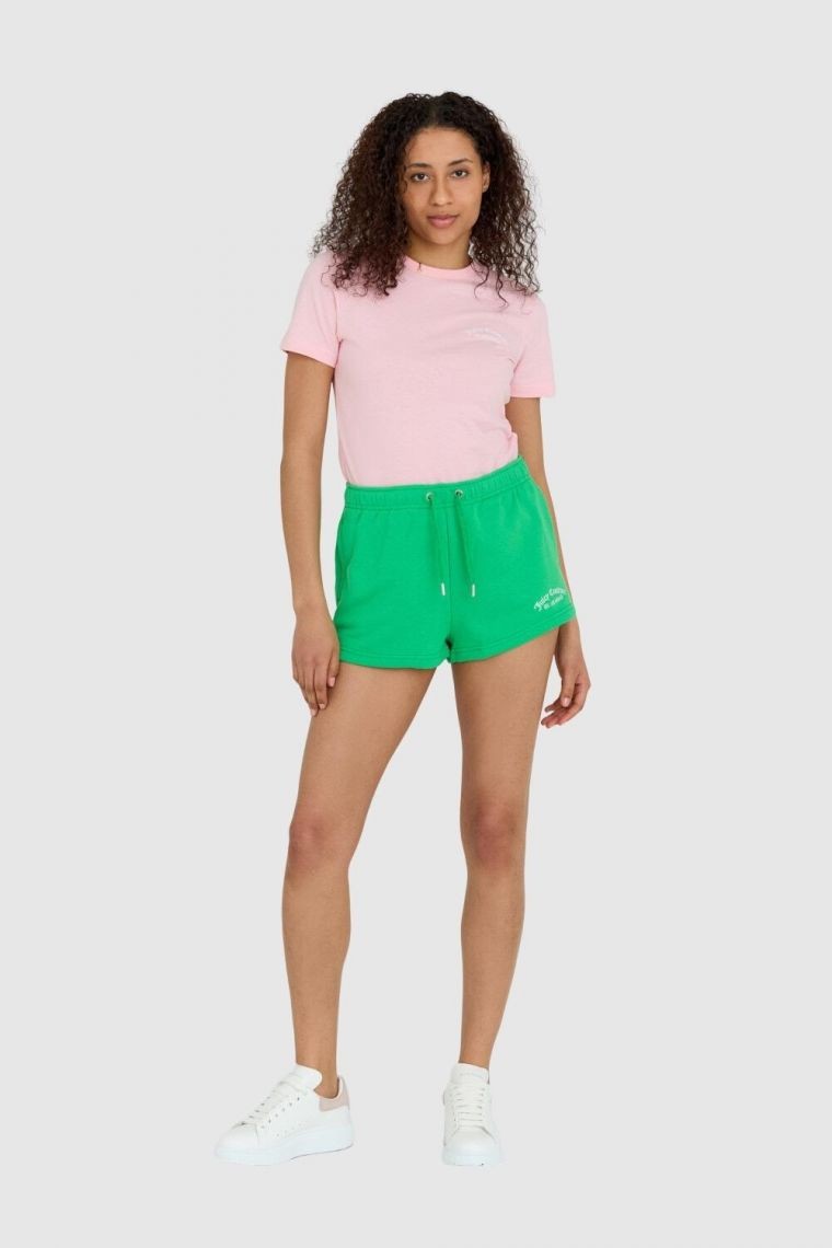 JUICY COUTURE Women's green anya recycled shorts with embroidered logo