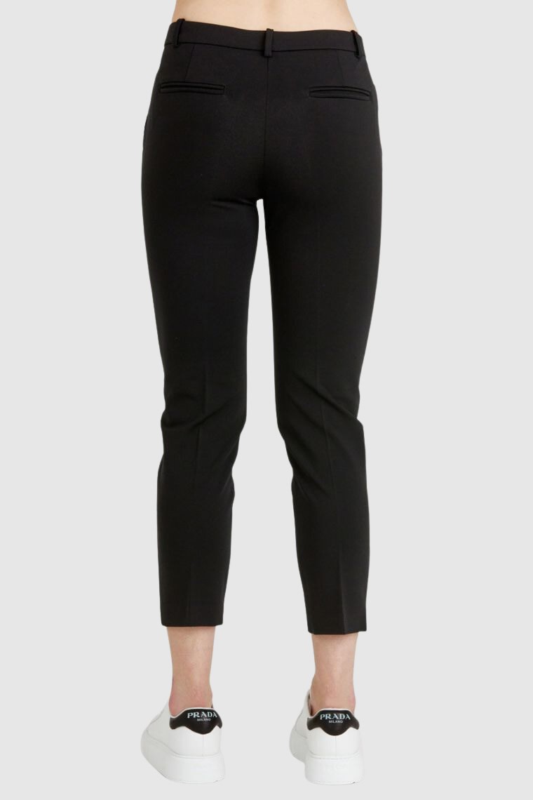 PINKO Czarne spodnie cygaretki damskie