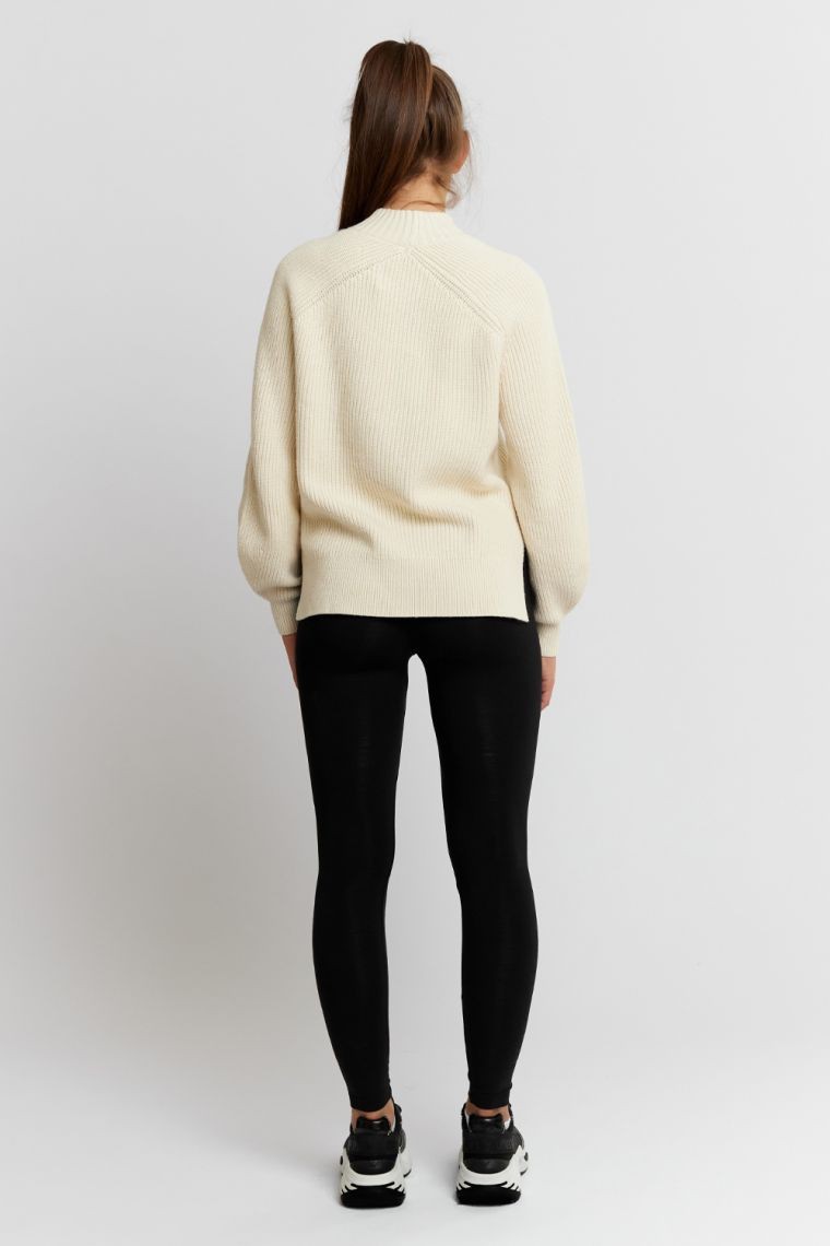 CALVIN KLEIN JEANS Sweter damski w kolorze ecru