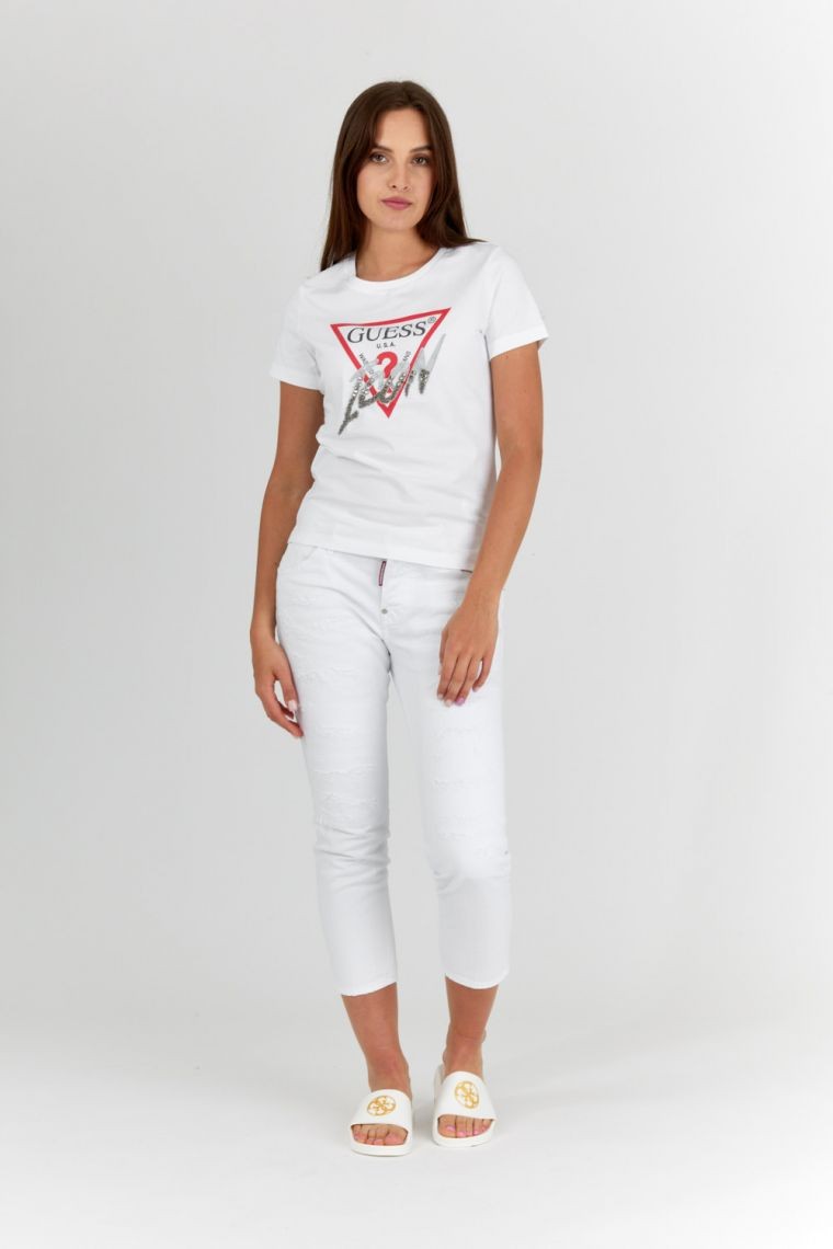 GUESS White women's icon t-shirt