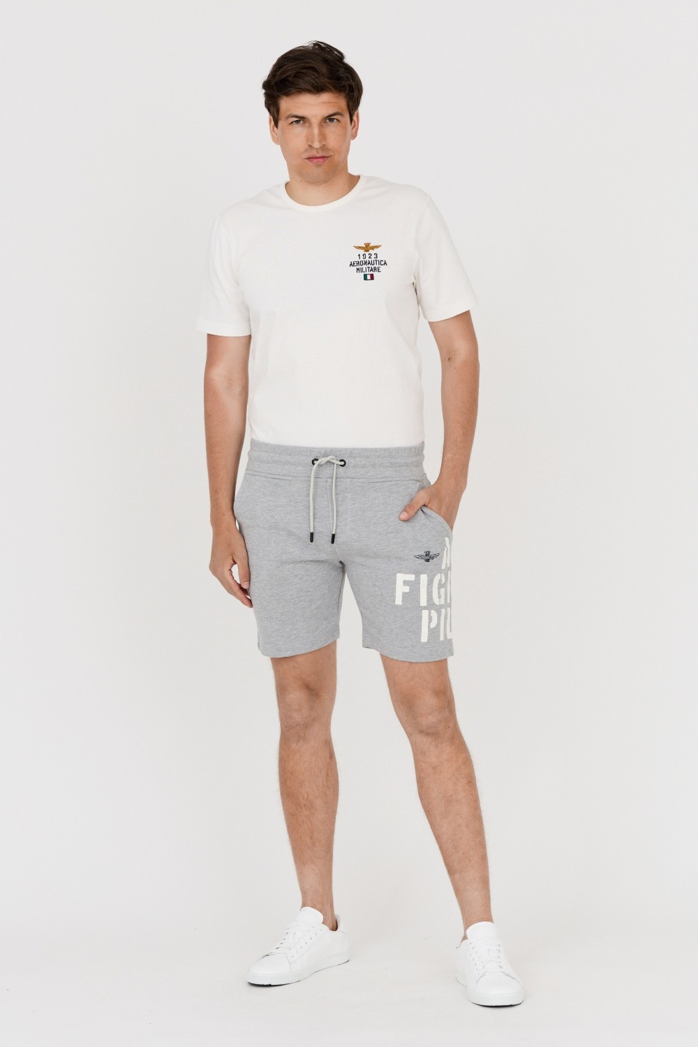 AERONAUTICA MILITARE Men's grey Bermuda shorts