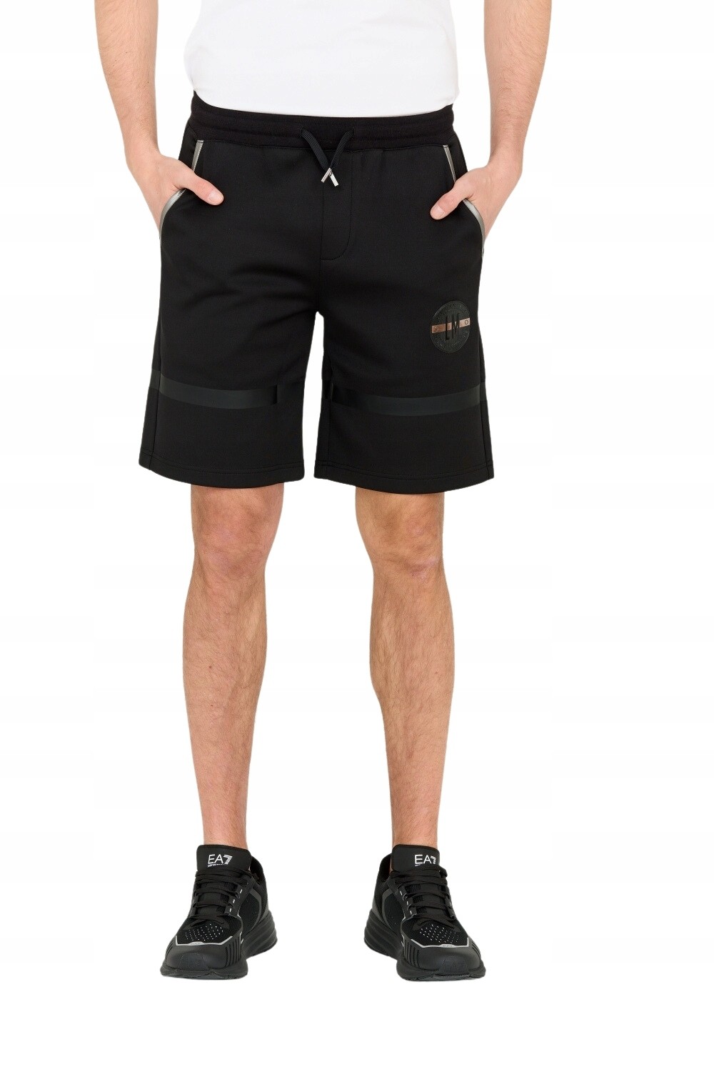 LA MARTINA Black Men's Regular Fit Shorts