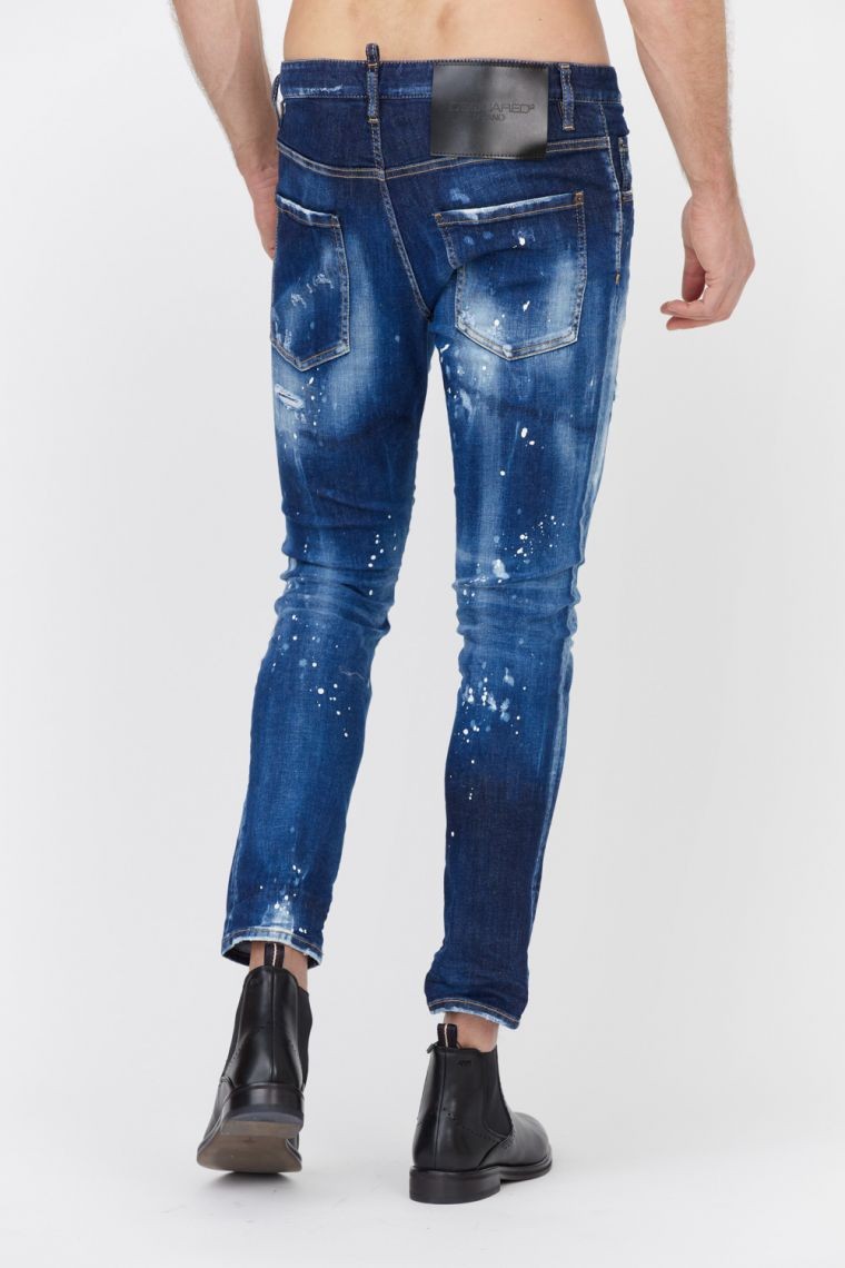 DSQUARED2 Niebieskie jeansy męskie Skater jean