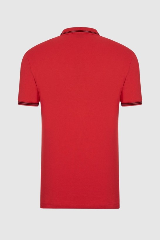 EMPORIO ARMANI Чоловіча червона сорочка-поло