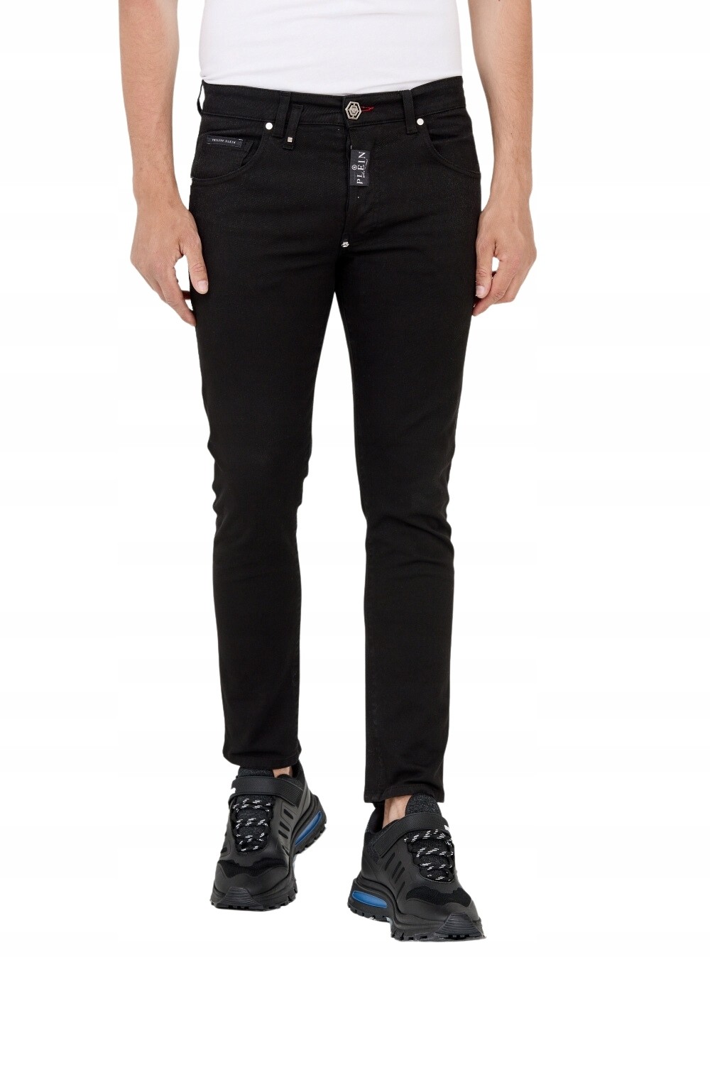 PHILIPP PLEIN Czarne męskie jeansy