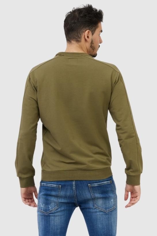 GUESS Чоловічий світшот зелений з вишитим логотипом