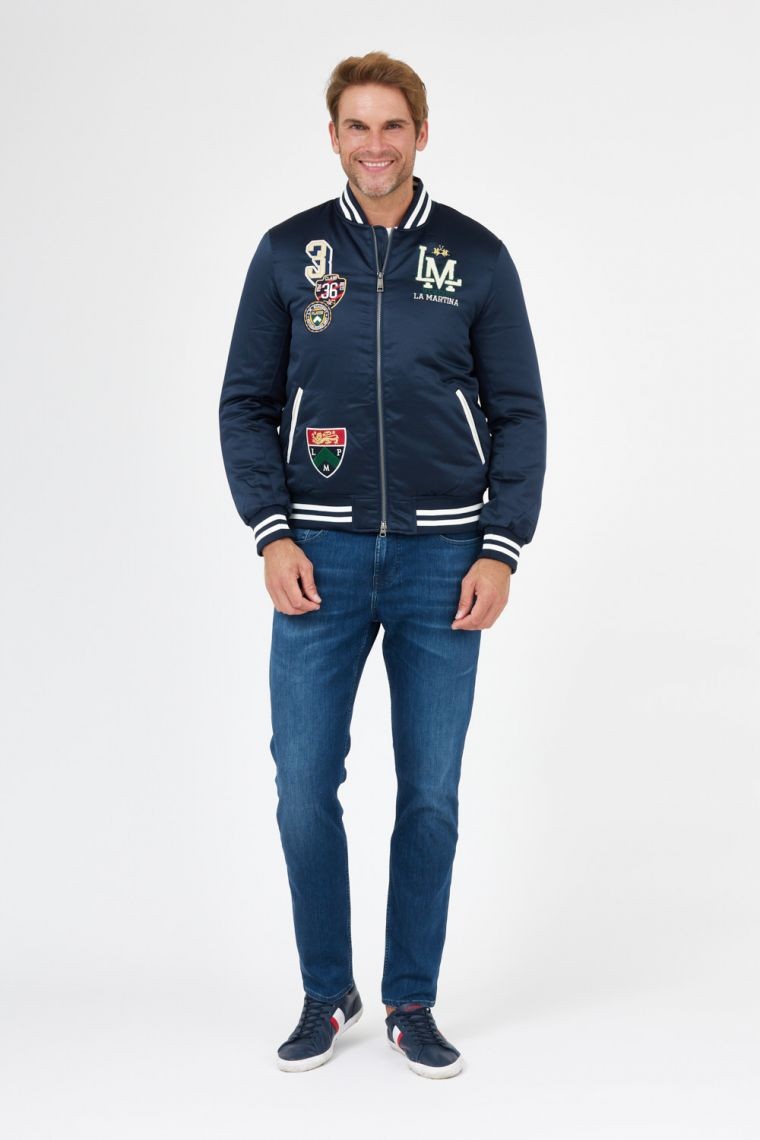 LA MARTINA Чоловіча темно-синя куртка-бомбер