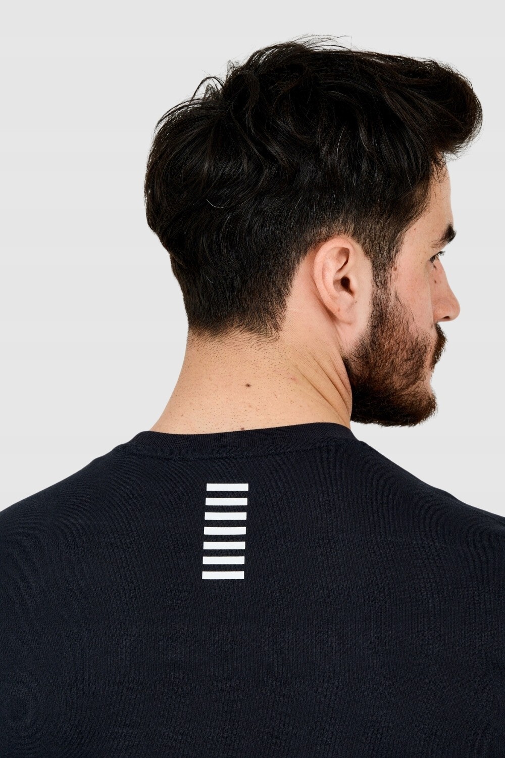 EA7 Granatowa bluza męska z białym logo