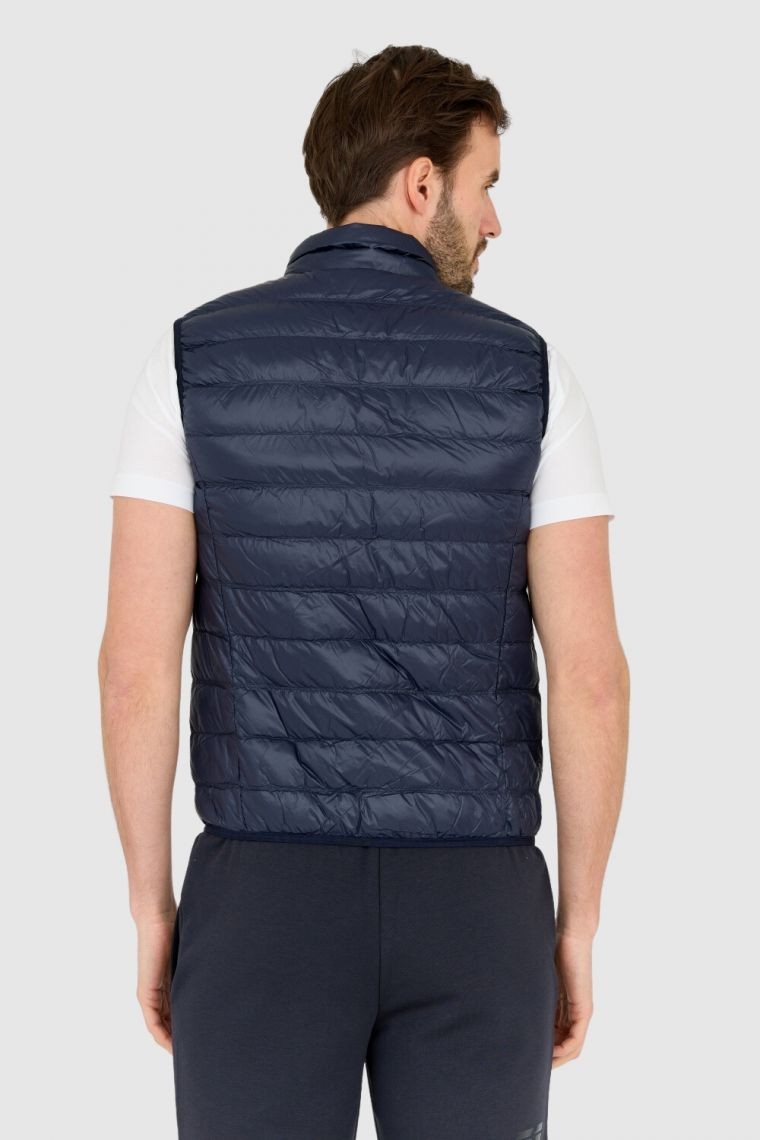 EA7 Sleeveless down shirt navy blue