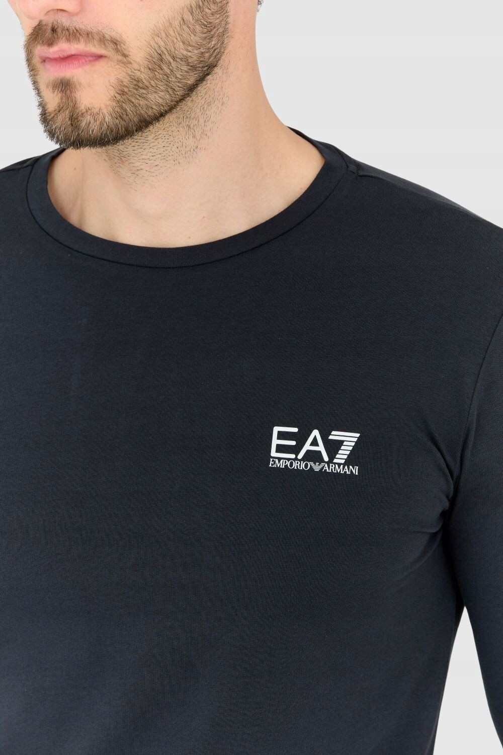EA7 Granatowy longsleeve męski