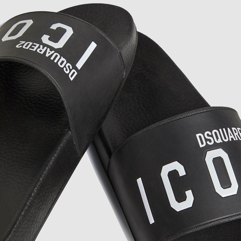 DSQUARED2 Czarne klapki męskie icon