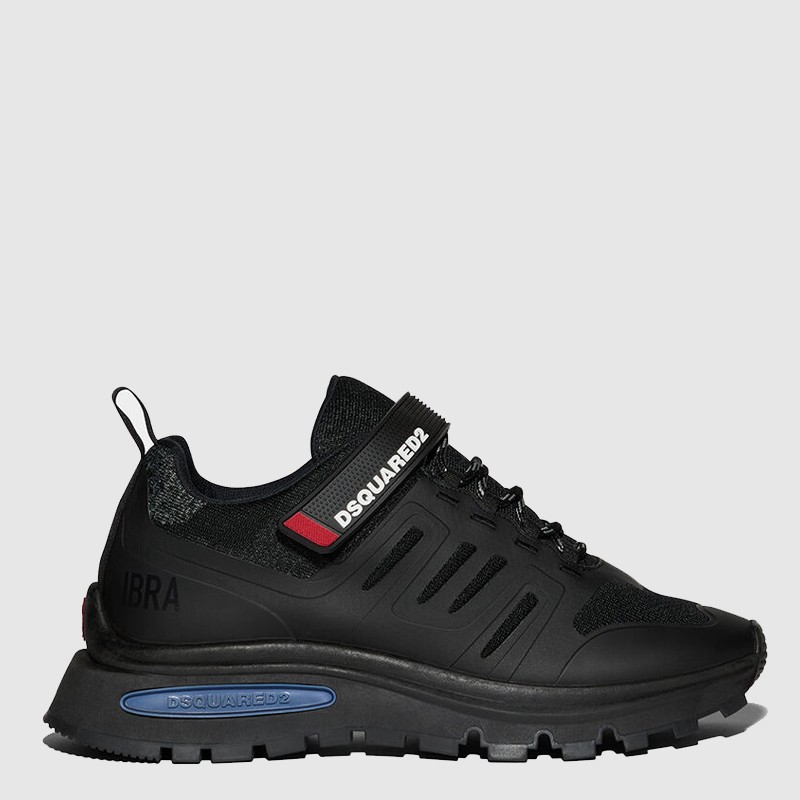 DSQUARED2 Czarne sneakersy męskie runds2 ibra