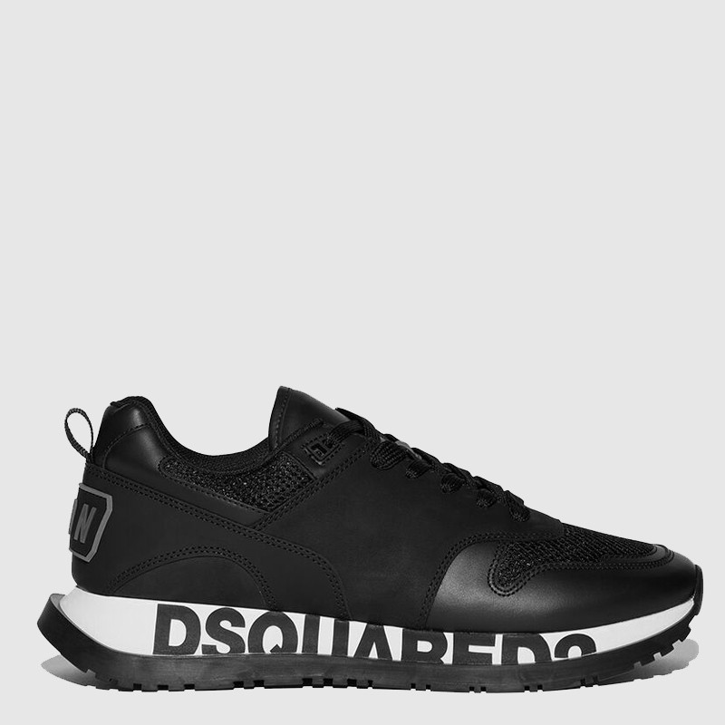 DSQUARED2 Black sneakers with logo on sole