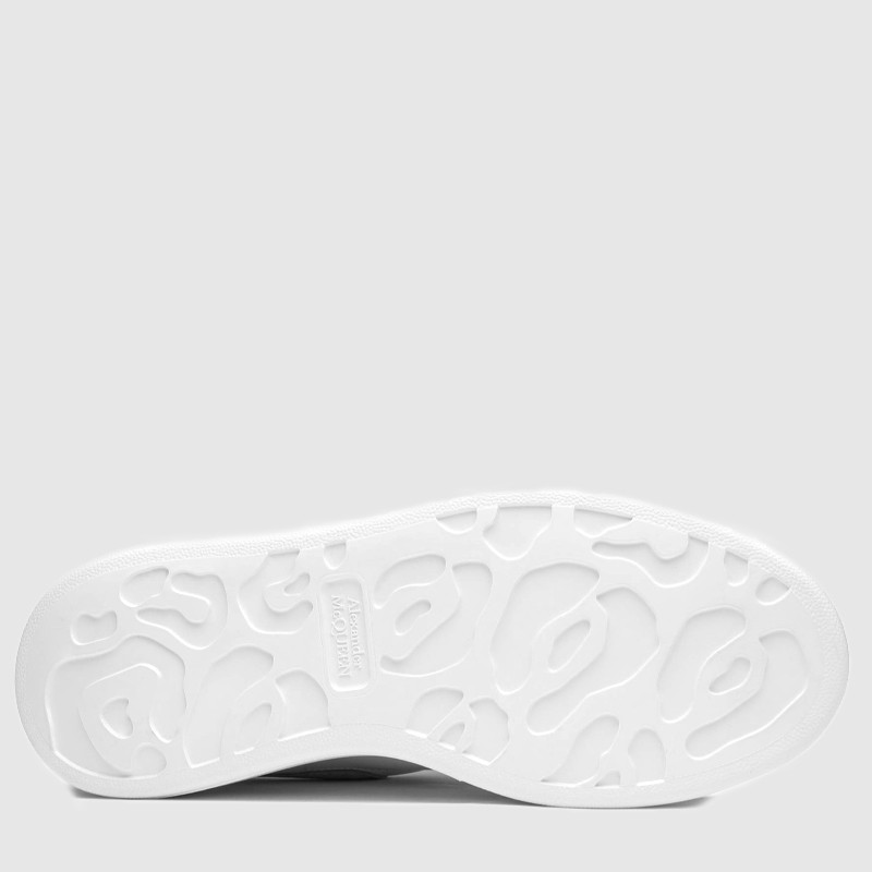 ALEXANDER MCQUEEN Białe sneakersy damskie z czarnym napiętkiem